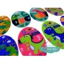 Coderas / Rodilleras termoadhesivas estampadas - Serie Dinosaurios Mercería Lluvia de Ideas