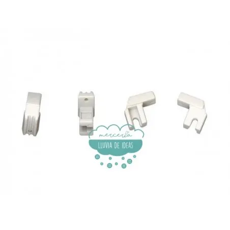 Prensatelas doméstico caña baja para cremalleras invisibles