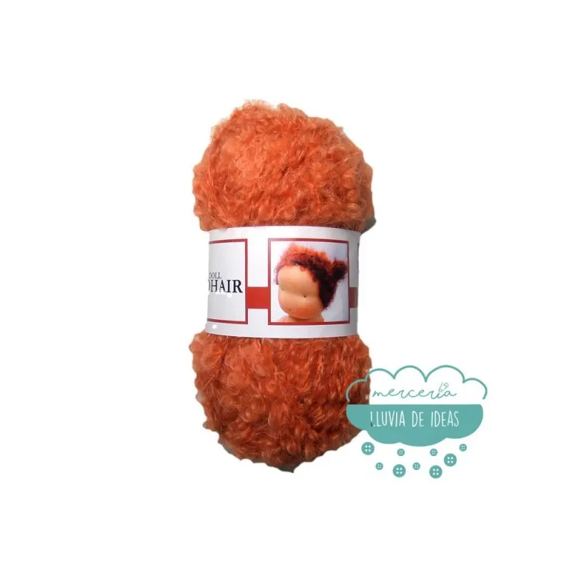 Cabello rizado para muñecas - Mohair Boucle