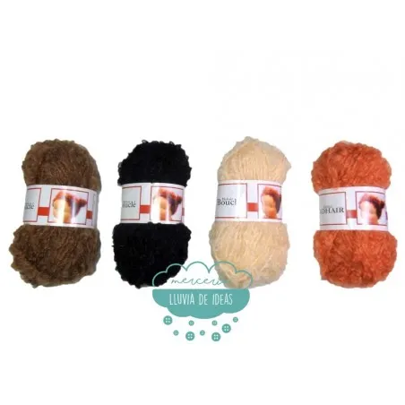 Cabello rizado para muñecas - Mohair Boucle