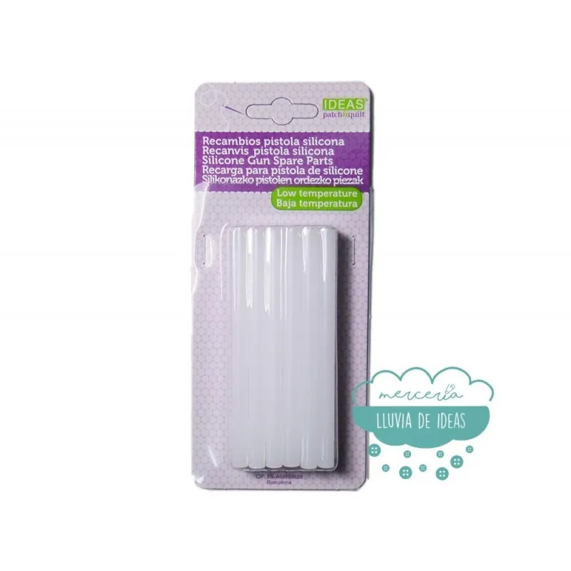 Recambios para pistola de silicona - 7 mm.