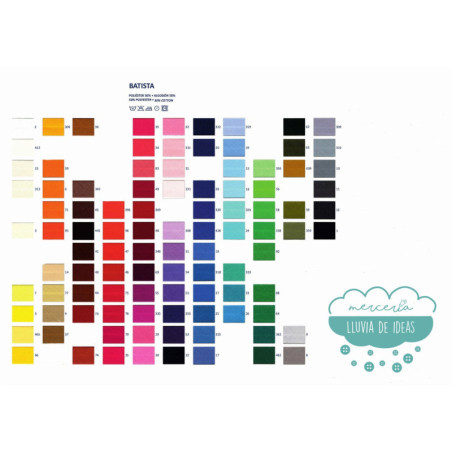 Bies batista perfilado 18 mm. - Colores lisos