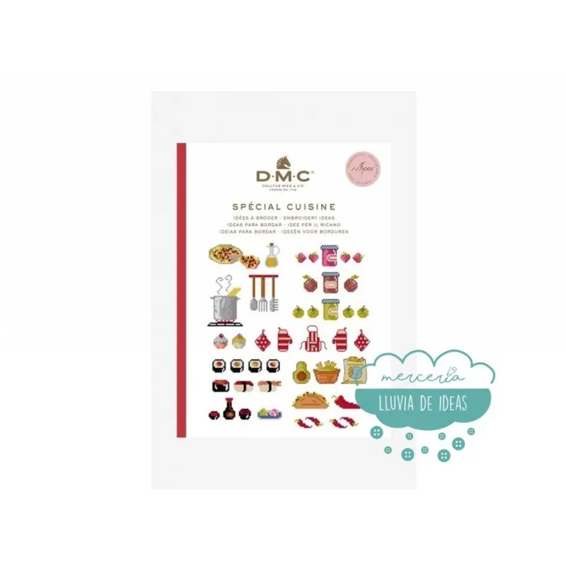 Mini libro punto de cruz "Cocina" - DMC- DMC
