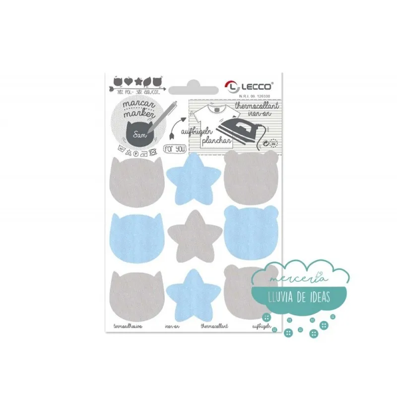 Etiquetas termoadhesivas - Serie Ositos y Estrellas