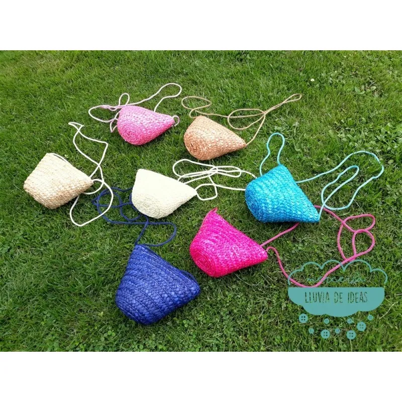 Mini capazo con cordón - Varios colores