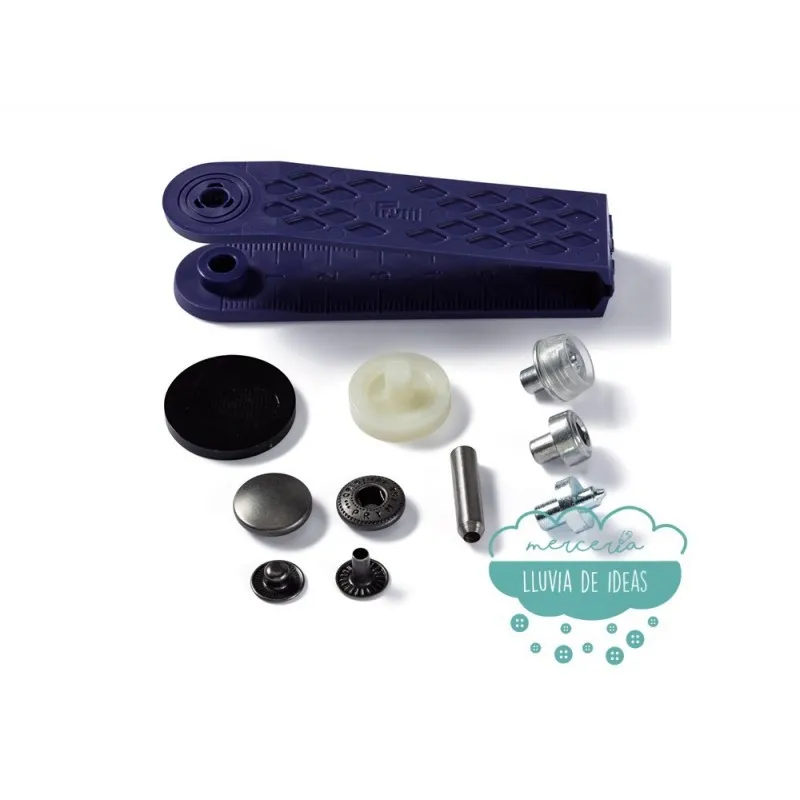 Botones de presión o snaps 'Anorak' 15 mm. negro - Prym