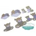 Parches bordados termoadhesivos - Colección Ositos amorosos