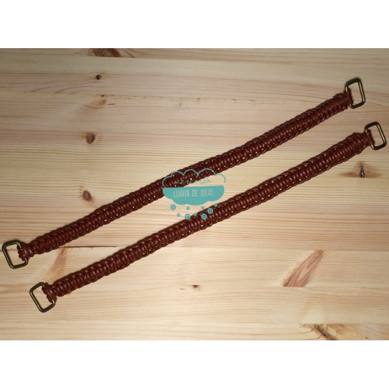 Asas trenzadas de polipiel para bolsos - Surtido de colores