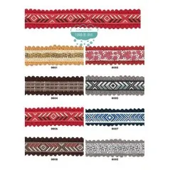 Cinta grosgrain estampada con madroños - Serie Acapulco