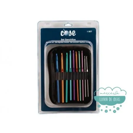 Set de 24 agujas para ganchillo - Presentación estuche