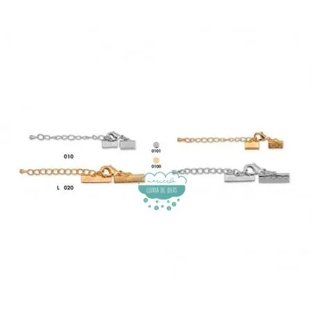 Terminal con cadena y mosquetón