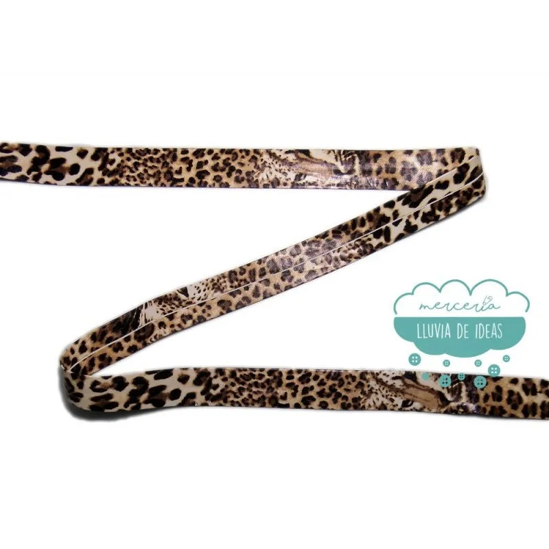 Bies polipiel perfilado 25 mm. - Leopardo