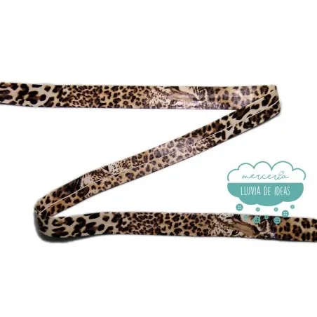Bies polipiel perfilado 25 mm. - Leopardo