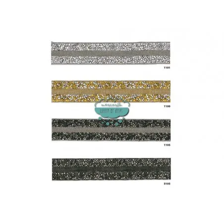 Tira termoadhesiva con cadenas y tupis - Serie Alessandro