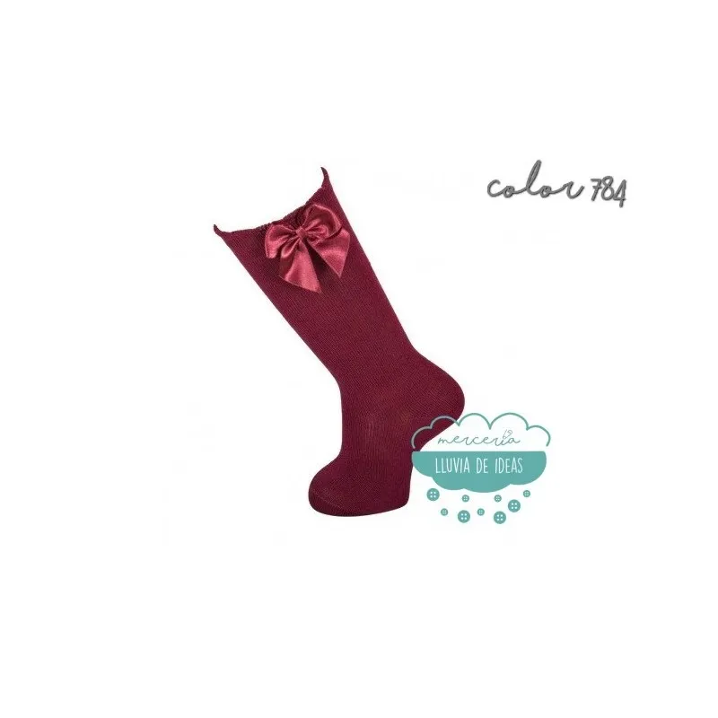 Calcetín liso con lazo talla 0 (18-19) - Ferry´s