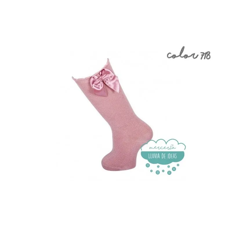 Calcetín Liso Con Lazo Talla 4 (25-27) - Ferry´S