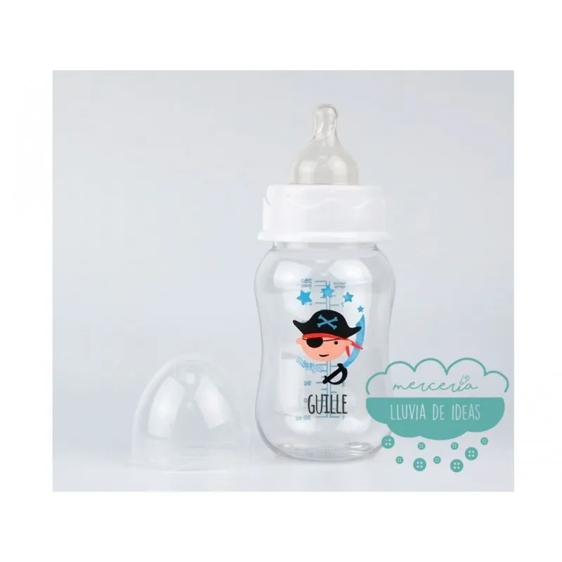 Biberón personalizado - Hada y Pirata - Personalizado en la rosca no como indica en la foto Mi Pipo