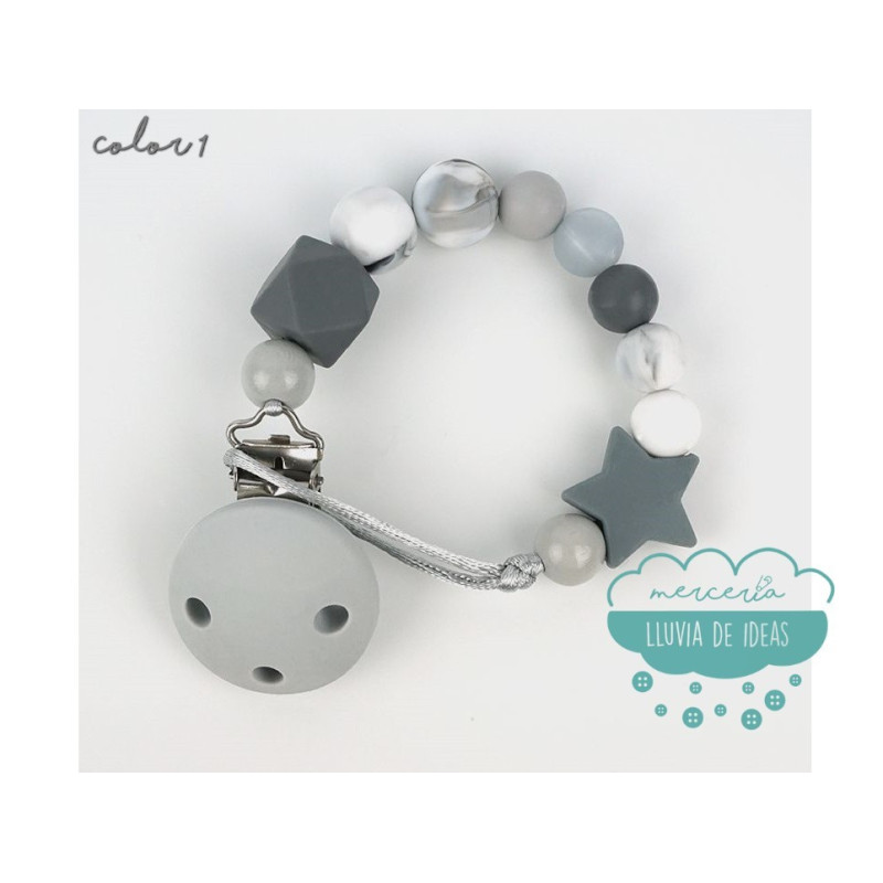 Cadena de silicona para chupete - Varios modelos