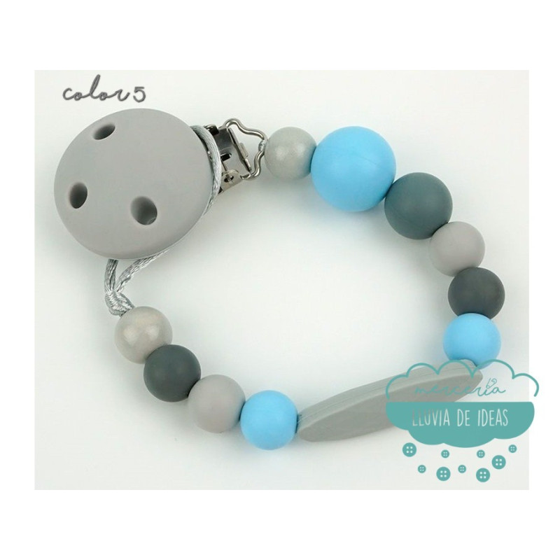 Cadena de silicona para chupete - Varios modelos