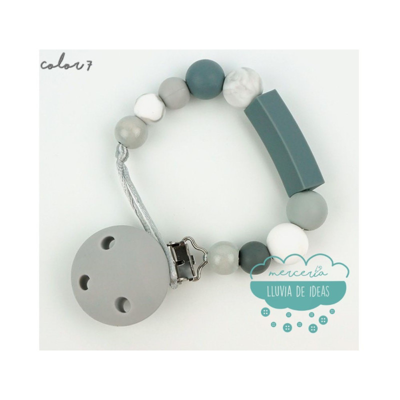 Cadena de silicona para chupete - Varios modelos