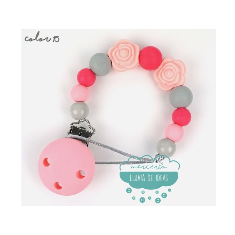 Cadena de silicona para chupete - Varios modelos