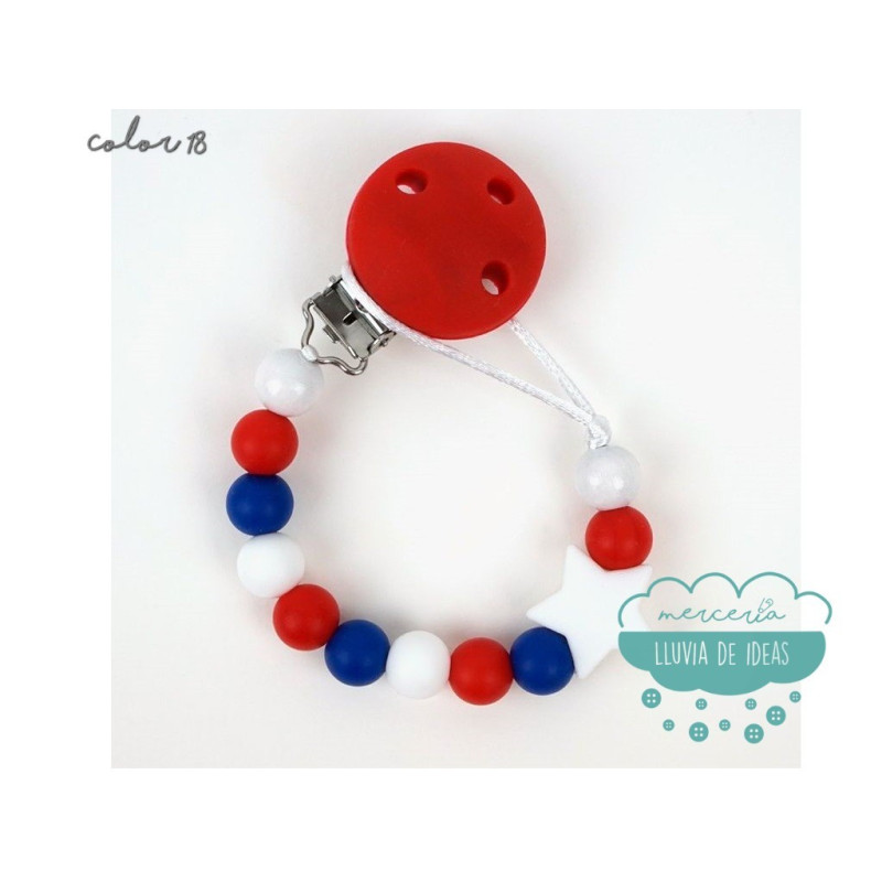 Cadena de silicona para chupete - Varios modelos