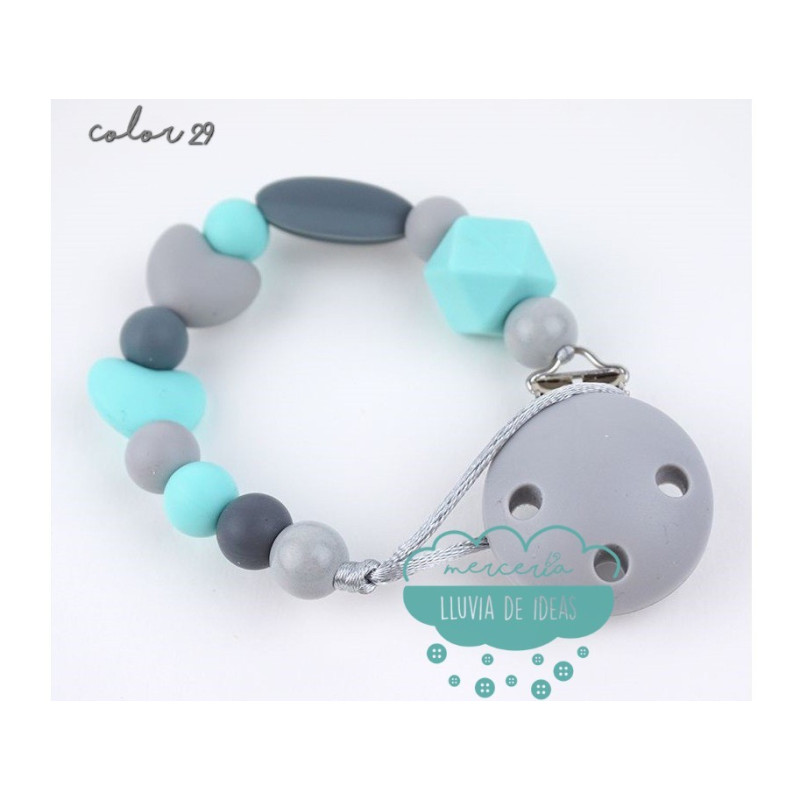 Cadena de silicona para chupete - Varios modelos