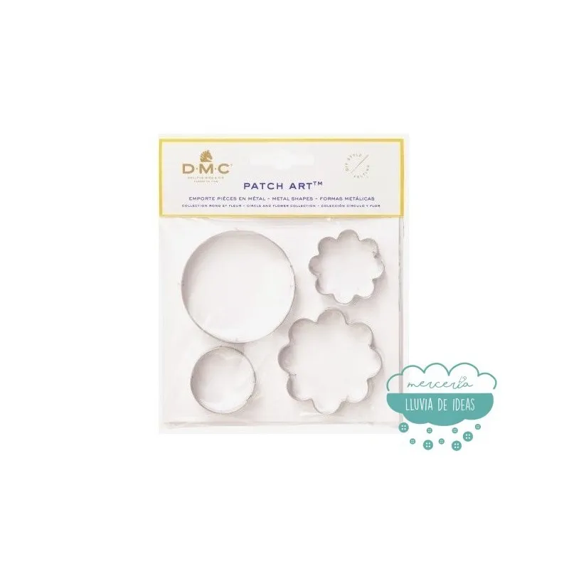 Moldes metálicos Círculos y Flores - Patch Art DMC