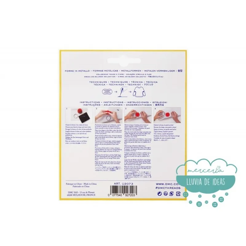 Moldes metálicos Círculos y Flores - Patch Art DMC