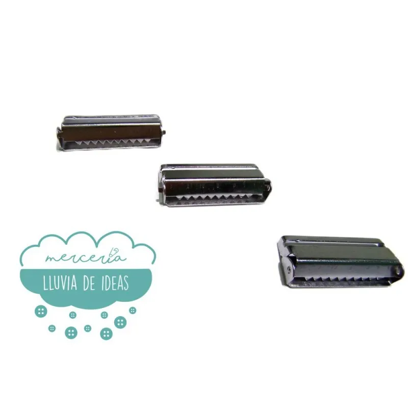 Regulador de metal para tirantes 35 mm. Mercería Lluvia de Ideas