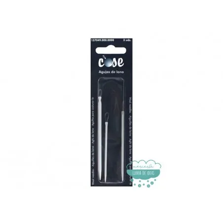 Agujas para lana con ojo de nylon - Cose