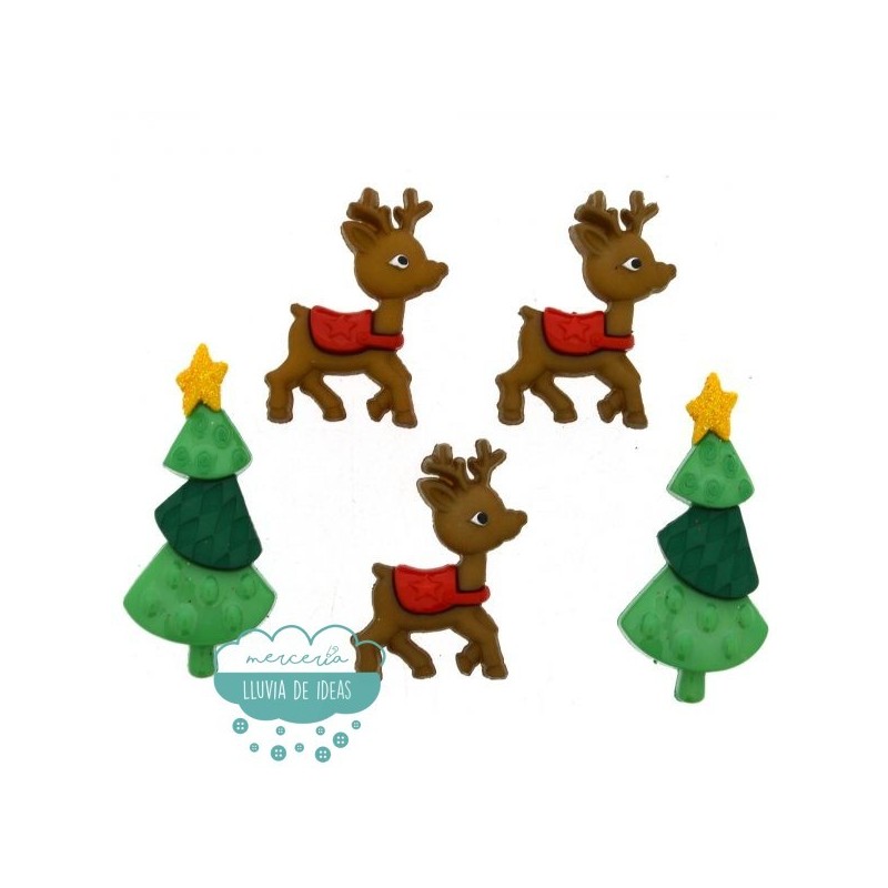 Botones Decorativos Navidad 911061 (unidad) - Truben