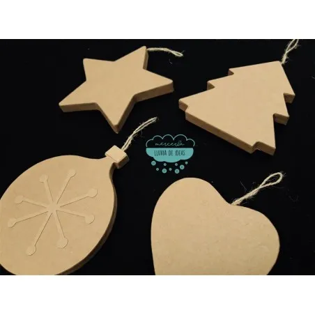 Figuras de cartón con motivos de Navidad