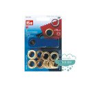 Ojetes con arandelas 14 mm. dorado - Prym