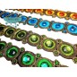 Pasamanería termoadhesiva con piedras - Serie Círculos Pasamanería termoadhesiva con piedras - Serie Círculos