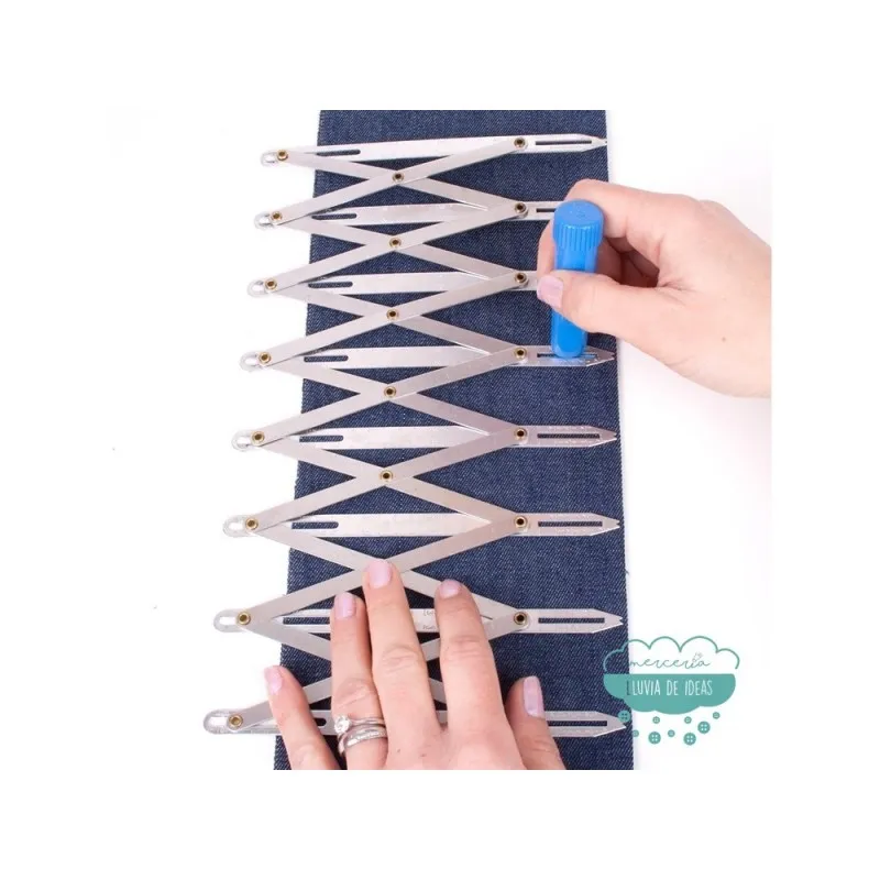 Regulador de medidas para botones - Simflex Mercería Lluvia de Ideas