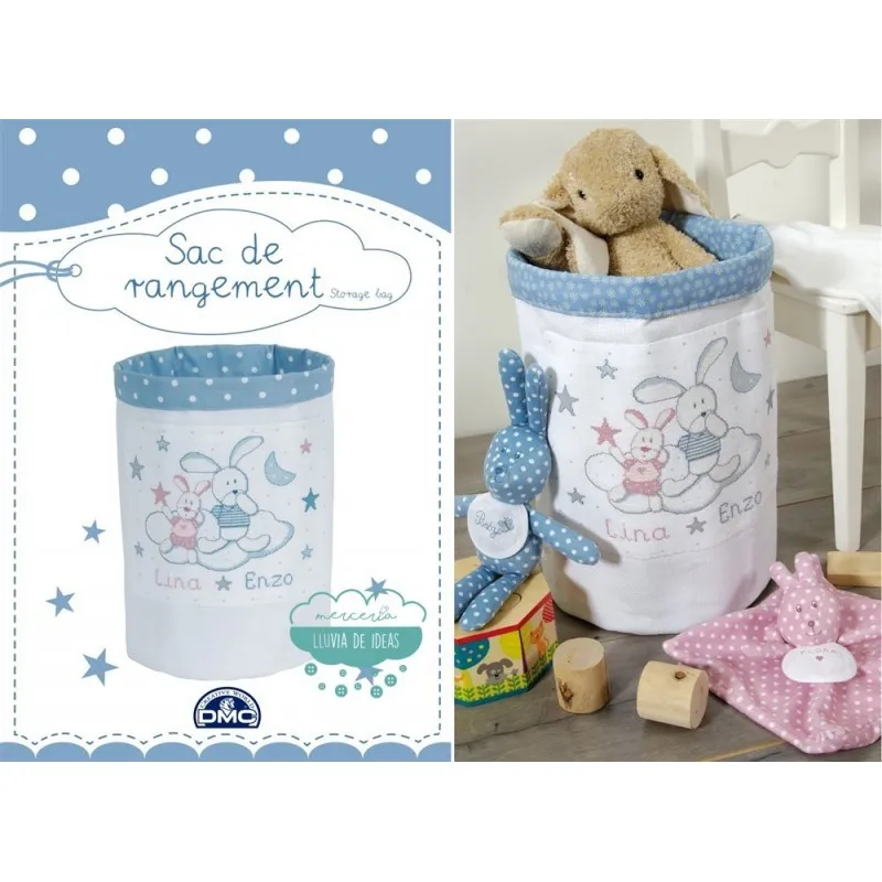 Kit punto de cruz DMC - Baby Conejitos Mercería Lluvia de Ideas