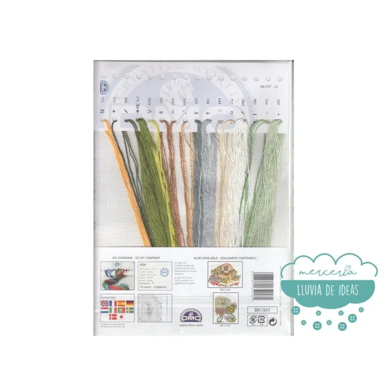 Kit punto de cruz DMC - Caravana Les Fleurs