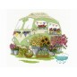 Kit punto de cruz DMC - Caravana Les Fleurs Kit punto de cruz DMC - Caravana Les Fleurs