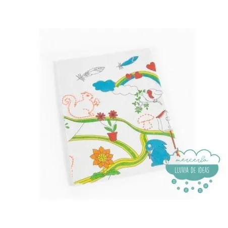 Kit colorea y borda DMC - En el campo