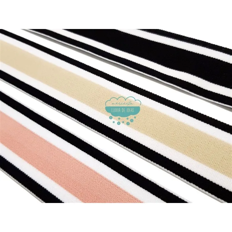 Goma Elástica De Rayas 40 Mm. - Serie Sport