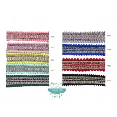 Tapacosturas étnico con madroños - Serie Tijuana