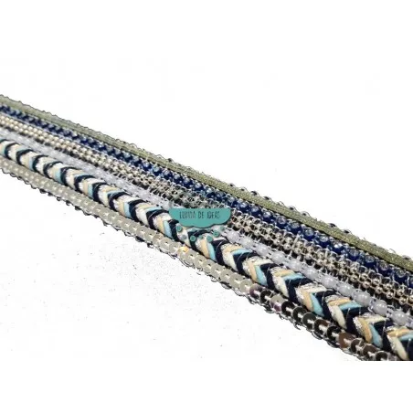 Pasamanería fantasía - Serie Quechua azules