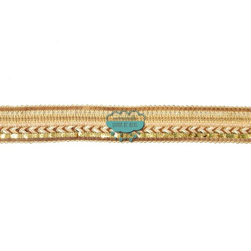 Pasamanería fantasía - Serie Nahua Mercería Lluvia de Ideas