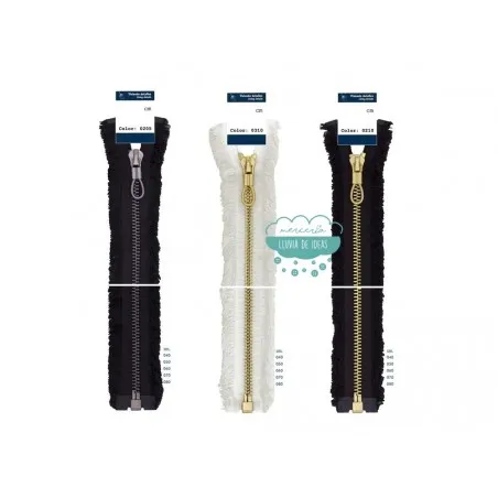 Cremallera metálica con separador - Serie Chenilla