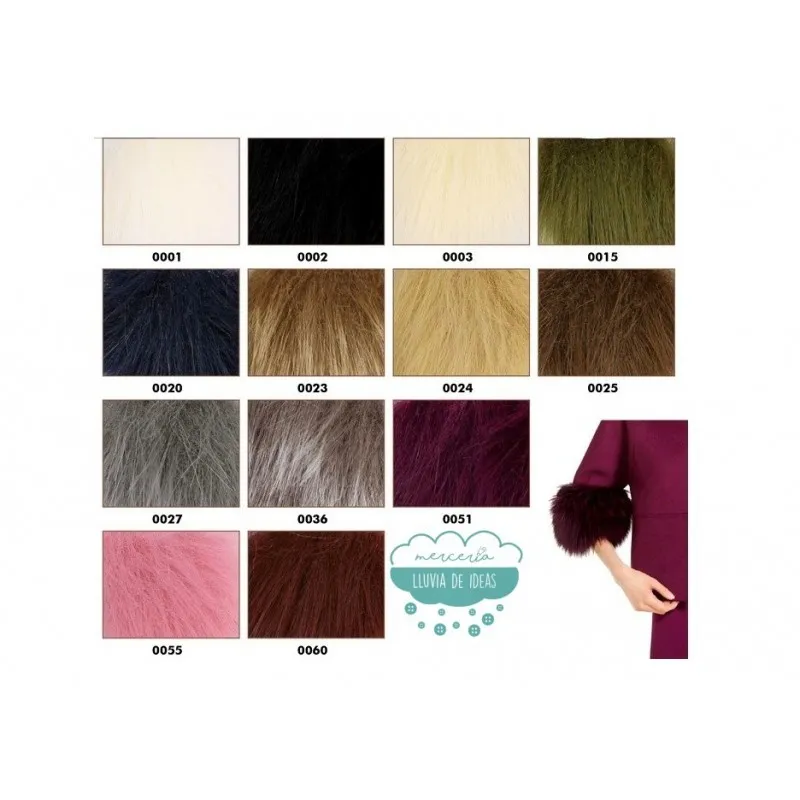 Puños de pelo ecológico