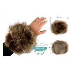 Puños de pelo ecológico