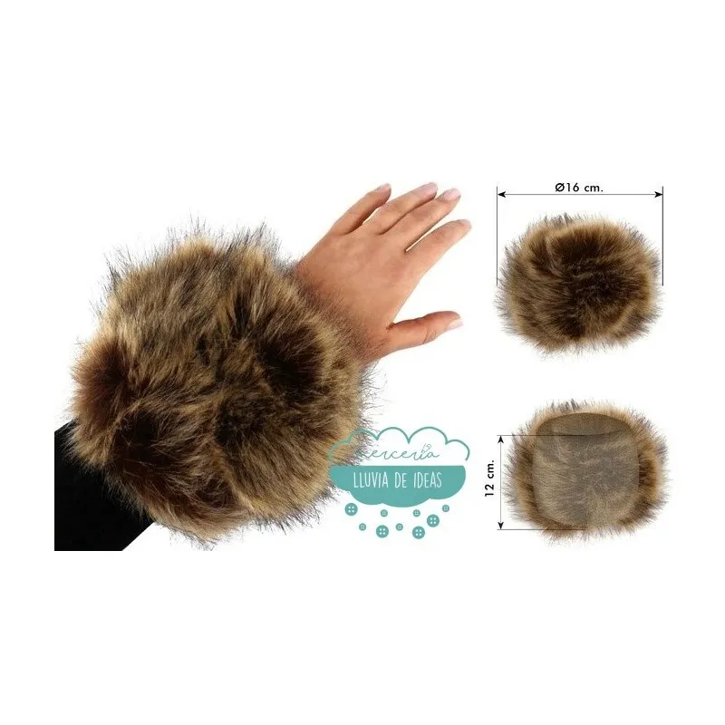 Puños de pelo ecológico