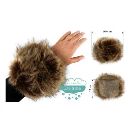 Puños de pelo ecológico