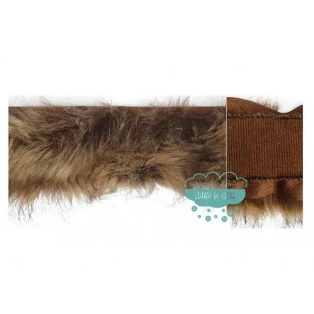 Cuello para capucha de pelo ecológico